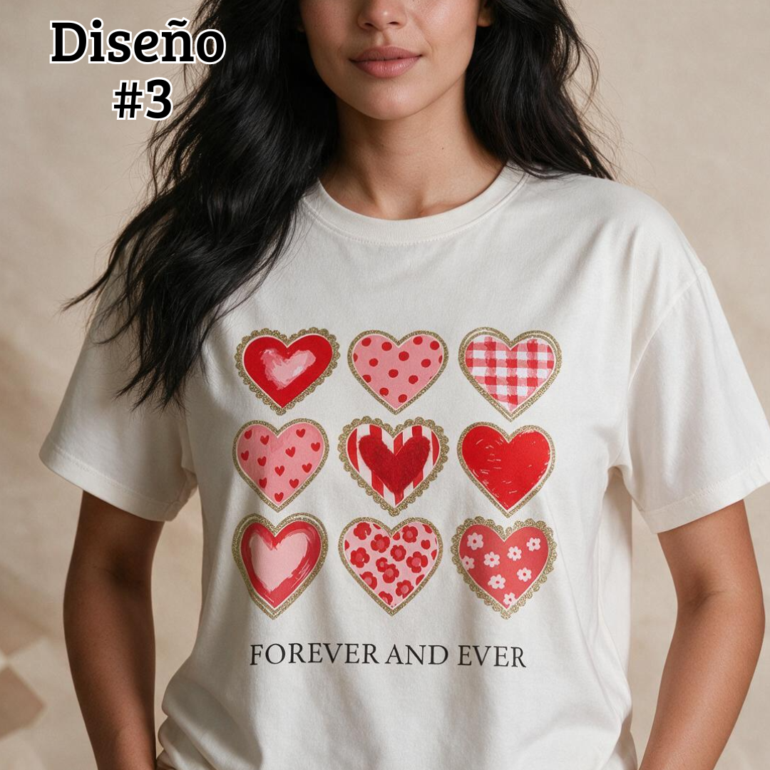 Amor y Amistad diseños ROJOS (Horma Amplia)